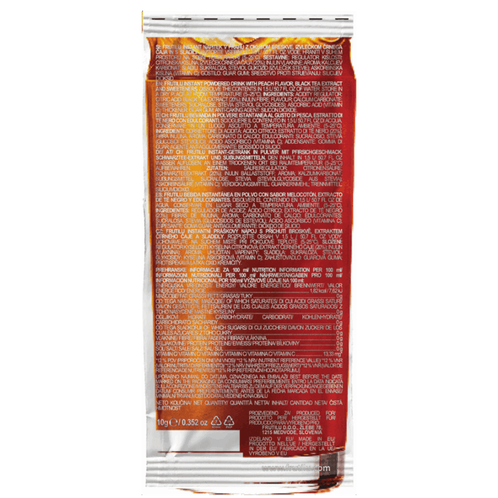 Frutilu Instant Drink Ice Tea Peach, 10 g - Image 2