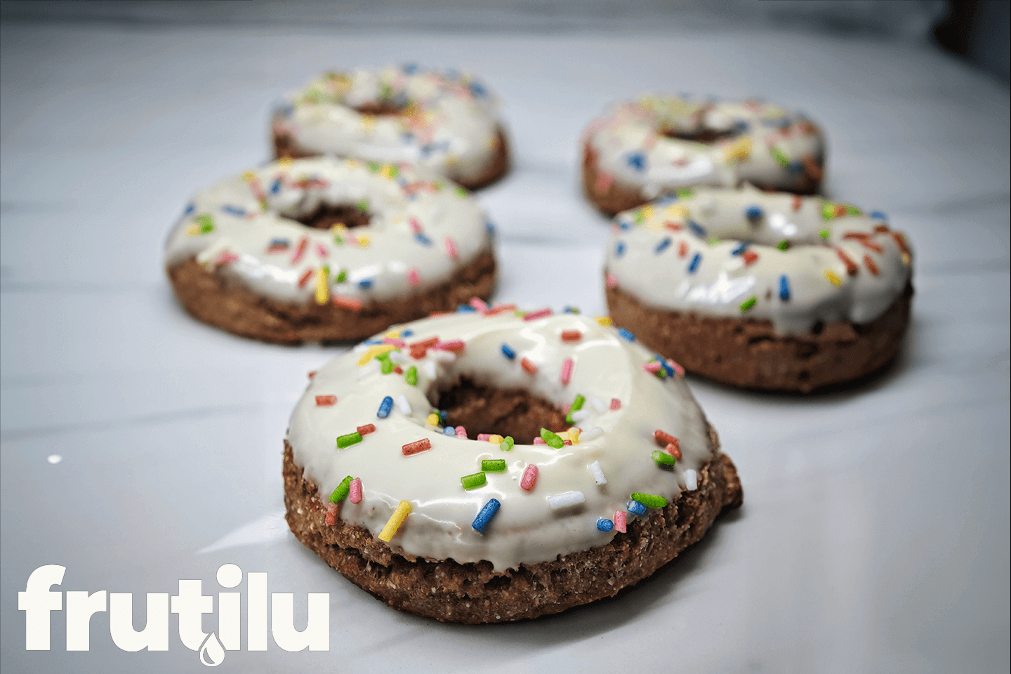 Frutilu recipe: Low-calorie Greek yogurt doughnuts