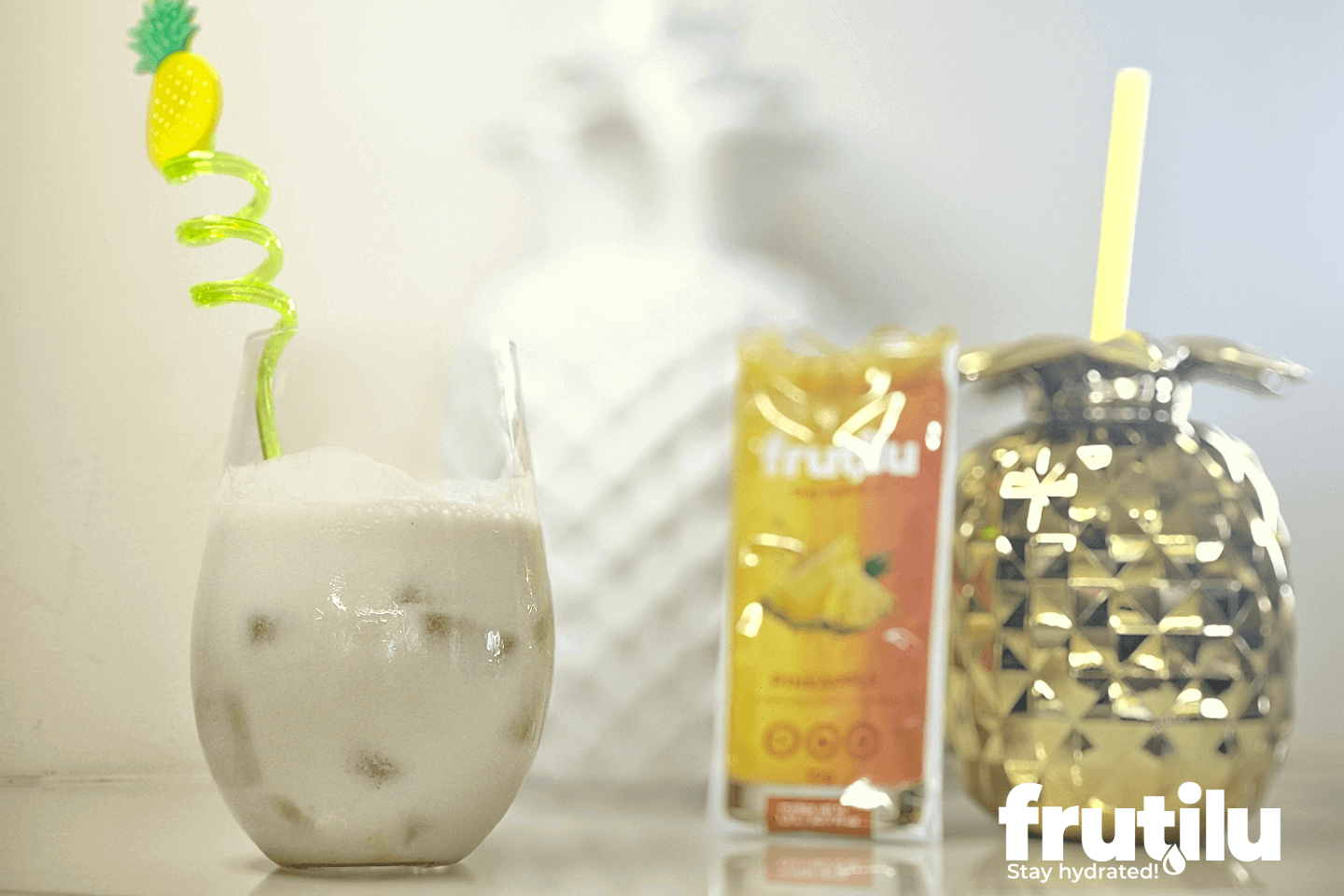 Frutilu recipe: Pina Colada mocktail (2 ingredients)