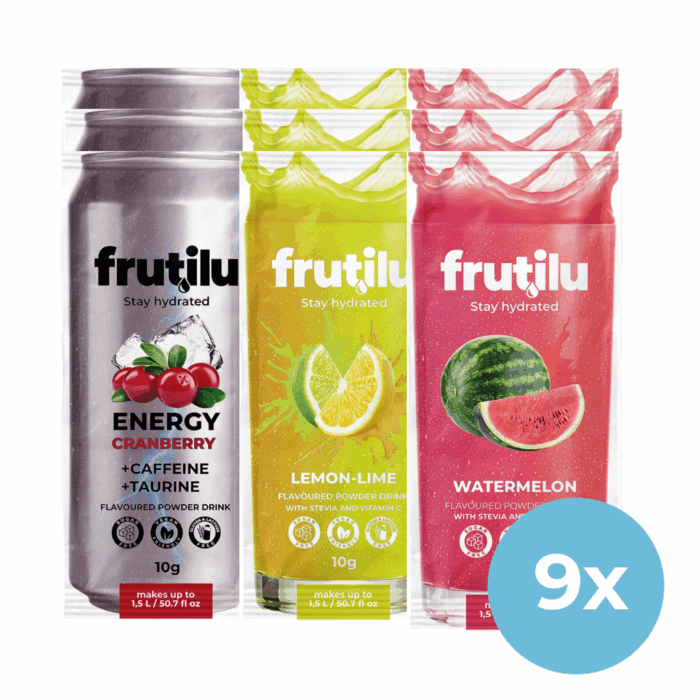 New Frutilu flavors mix (9x 10g)