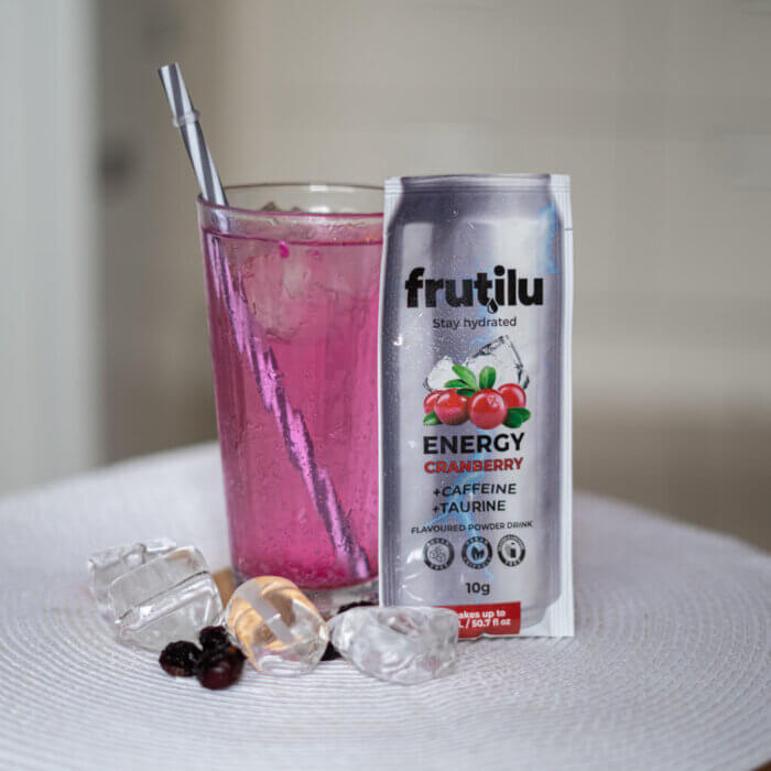 Frutilu Instant Drink Energy, Cranberry, 10g - Image 4