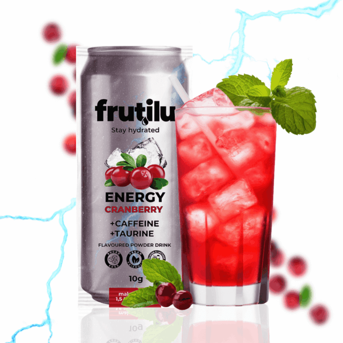 Frutilu Instant Drink Energy, Cranberry, 10g - Image 3