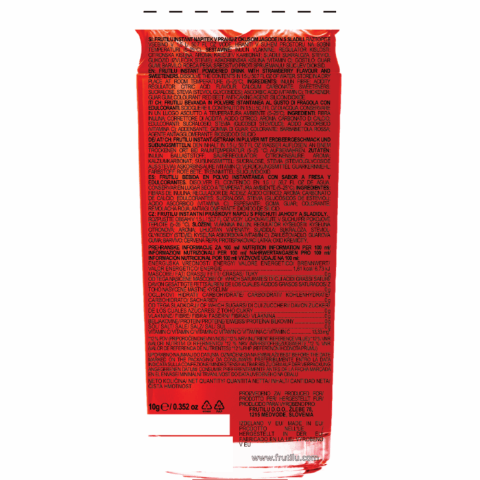 Frutilu instant napitak Jagoda, 10 g - Slika 2