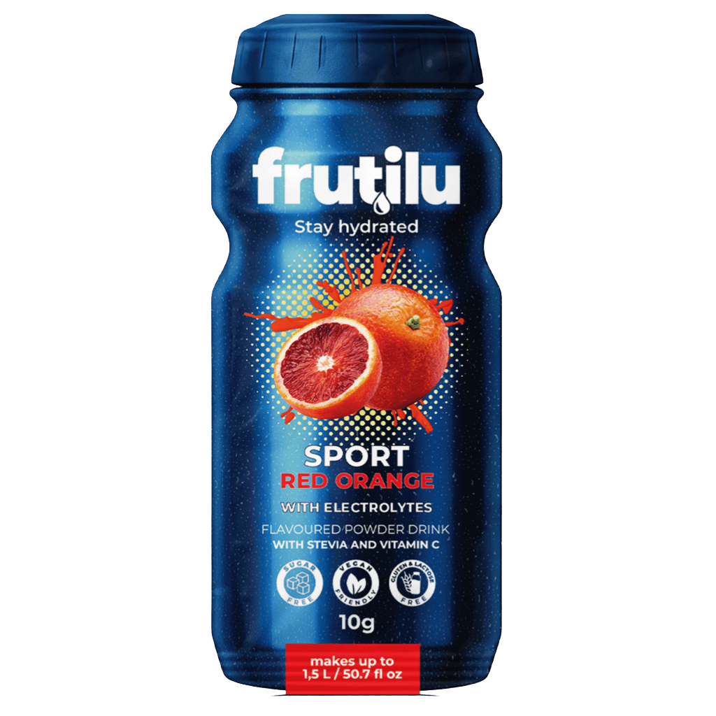 Frutilu SPORT instant napitek z okusom rdeče pomaranče, vrečka 10 g